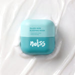 NOISS Glass Skin Sleeping Mask jar on hyaluronic acid gel texture