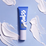 NOISS Reviving Caviar Eye Cream tube with cream texture swatches